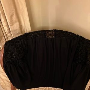 White House black market dressy black top